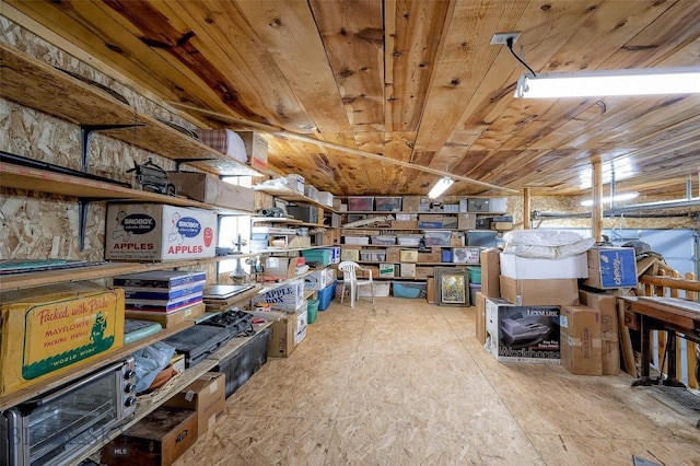 view of storage
