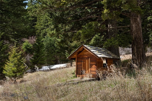 189 Quinn Creek Rd, Bozeman, MT 59715 - view of shed with a view of trees
