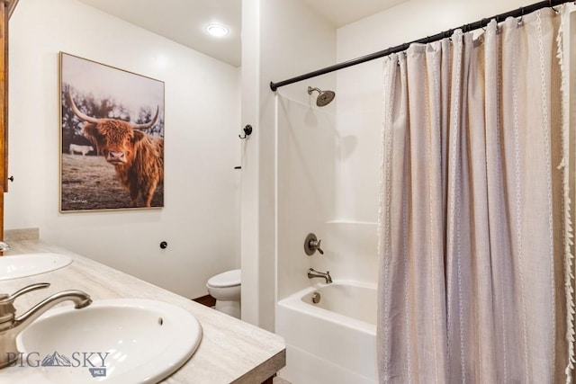 14549 High Flat Rd, Bozeman, MT 59718 - full bath with shower / bath combination with curtain and double vanity