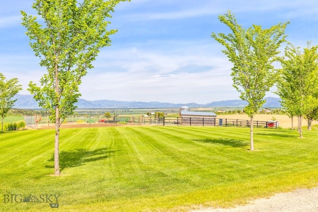 14549 High Flat Rd, Bozeman, MT 59718 - view of yard with a mountain view