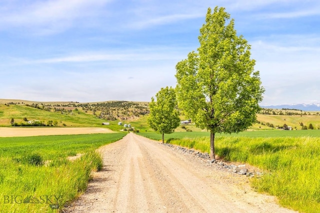 14549 High Flat Rd, Bozeman, MT 59718 - view of dirt / gravel road featuring a view of countryside