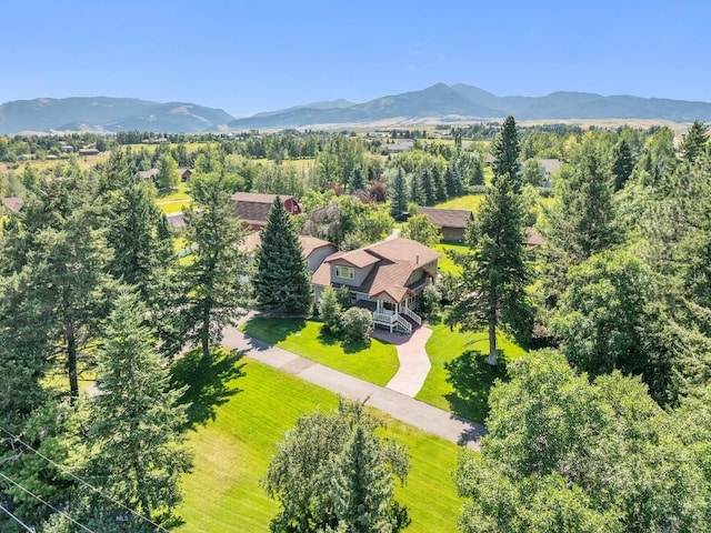 381 Bozeman Trail Rd, Bozeman, MT 59715 - birds eye view of property with a mountain view