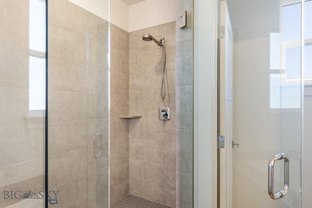 full bathroom with a stall shower
