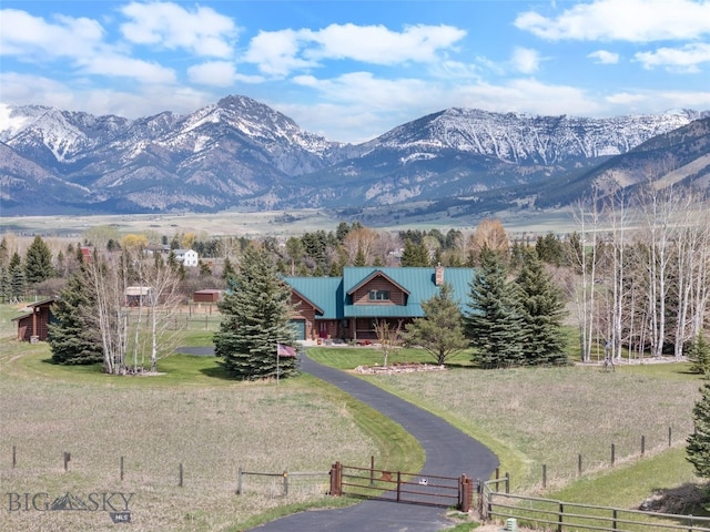 view of mountain feature
