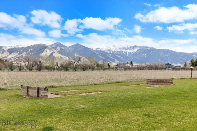 property view of mountains featuring a rural view