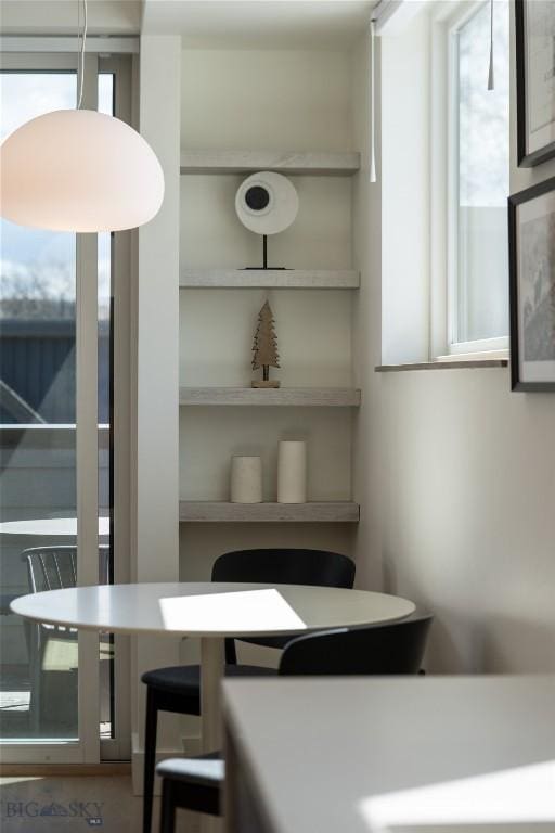 view of dining area