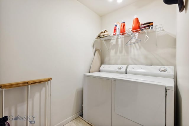 116 Michael Grove Ave, Bozeman, MT 59718 - laundry area featuring baseboards, laundry area, and independent washer and dryer