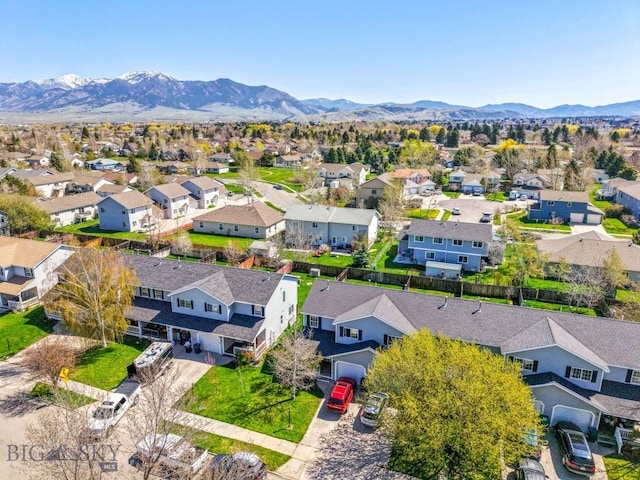 116 Michael Grove Ave, Bozeman, MT 59718 - aerial view featuring a residential view and a mountain view