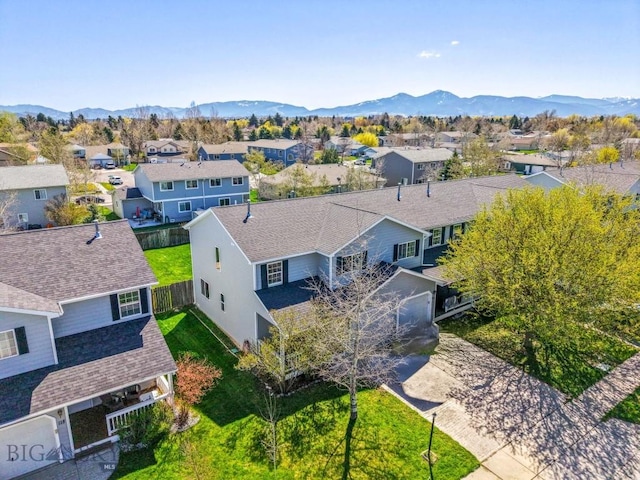 116 Michael Grove Ave, Bozeman, MT 59718 - bird's eye view with a mountain view and a residential view