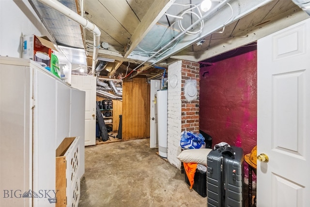 502 W Front St, Livingston, MT 59047 - unfinished basement with water heater