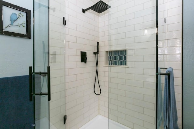 full bathroom with a stall shower