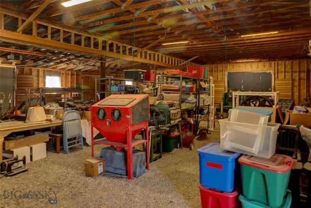 view of storage