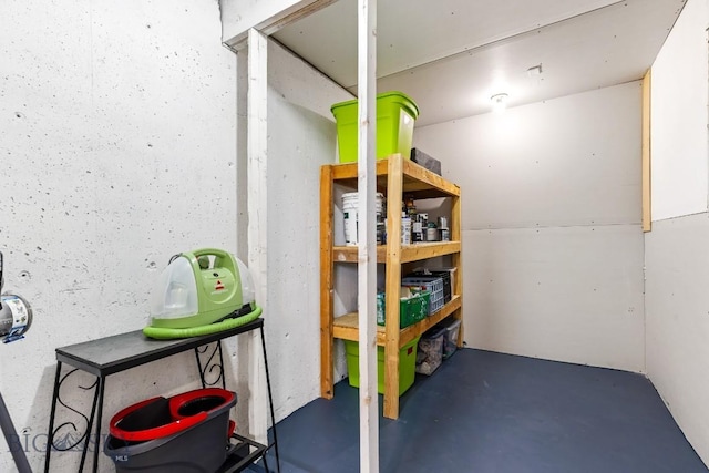 view of storage room