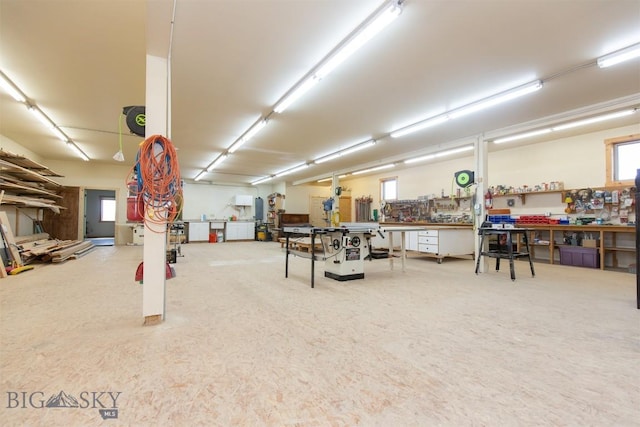 2 Dayspring Rd W, Sheridan, MT 59749 - garage with a workshop area