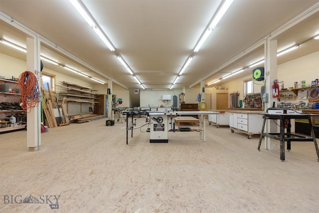 2 Dayspring Rd W, Sheridan, MT 59749 - below grade area featuring a workshop area