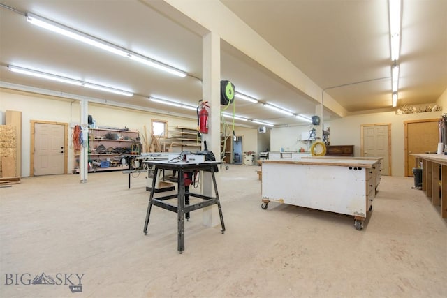 2 Dayspring Rd W, Sheridan, MT 59749 - below grade area featuring a workshop area