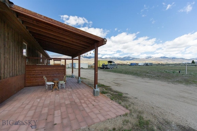 2 Dayspring Rd W, Sheridan, MT 59749 - view of patio featuring a mountain view and a view of rural / pastoral area