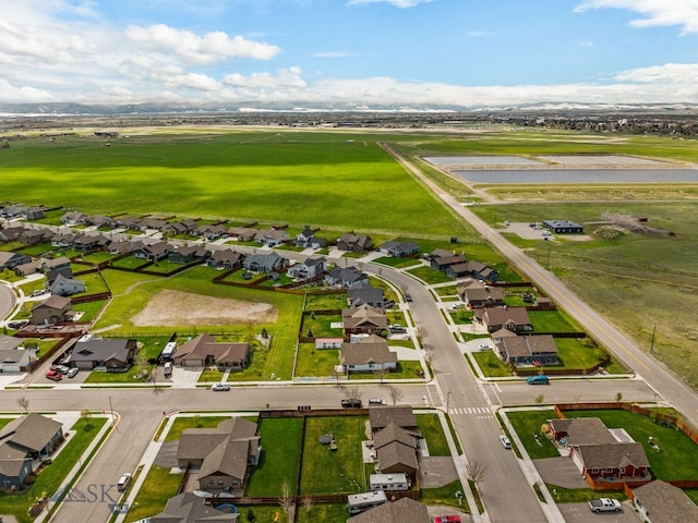 aerial view of residential area with property parcel outlined