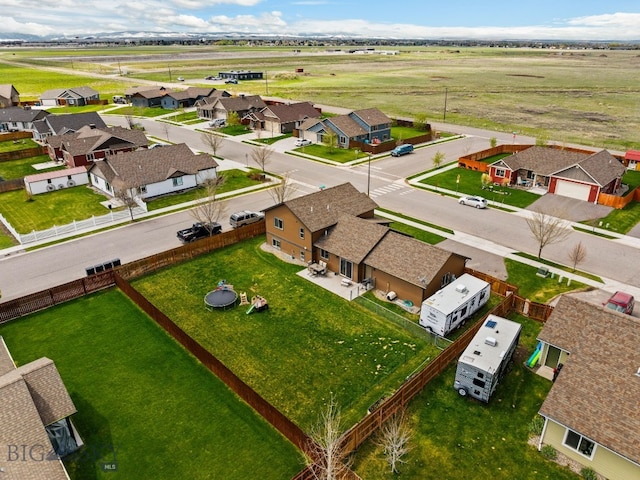 aerial perspective of suburban area