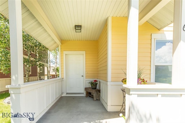 4277 W Babcock St Unit 6, Bozeman, MT 59718 - doorway to property with covered porch