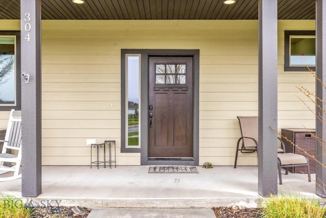 304 Farmall Ln, Manhattan, MT 59741 - doorway to property with covered porch
