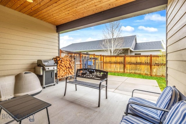 304 Farmall Ln, Manhattan, MT 59741 - view of patio / terrace with fence and area for grilling