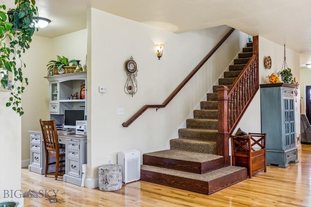 304 Farmall Ln, Manhattan, MT 59741 - stairway featuring wood finished floors