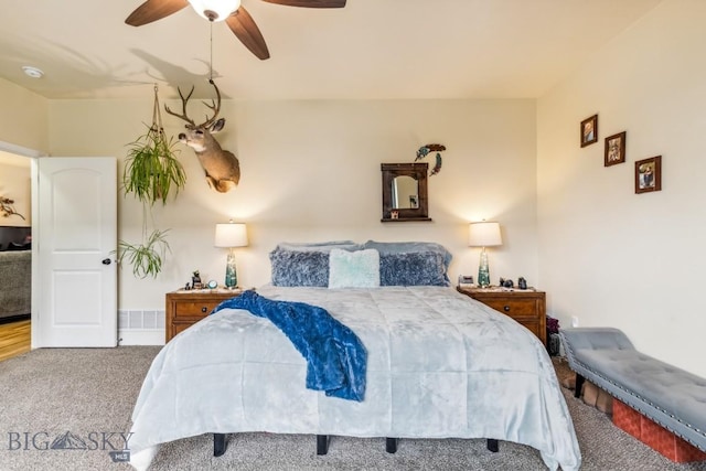 304 Farmall Ln, Manhattan, MT 59741 - carpeted bedroom with a ceiling fan