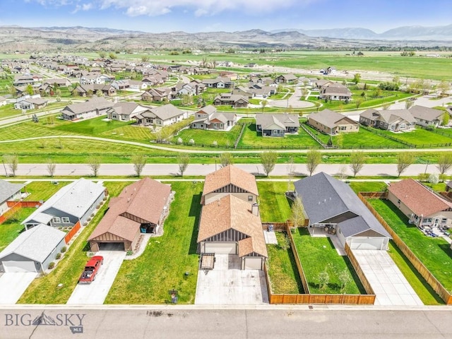 304 Farmall Ln, Manhattan, MT 59741 - aerial view of residential area with a mountain backdrop