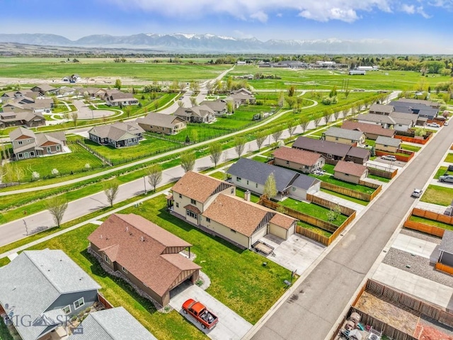 304 Farmall Ln, Manhattan, MT 59741 - aerial view of residential area featuring a mountain backdrop