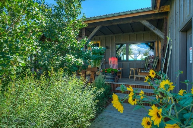 11762 Gooch Hill Rd, Gallatin Gateway, MT 59730 - view of wooden terrace