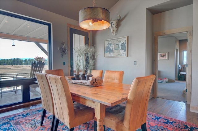 11762 Gooch Hill Rd, Gallatin Gateway, MT 59730 - dining room with wood finished floors
