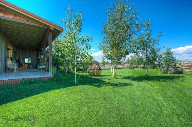 11762 Gooch Hill Rd, Gallatin Gateway, MT 59730 - view of yard with a deck