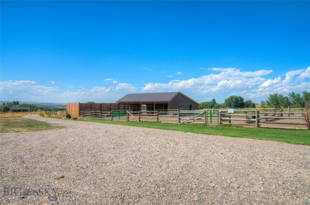 11762 Gooch Hill Rd, Gallatin Gateway, MT 59730 - horse barn with a view of rural / pastoral area