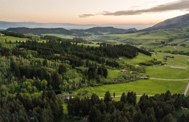 view of mountain background