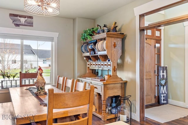 754 Milestone Dr, Belgrade, MT 59714 - dining space featuring wood finished floors and baseboards