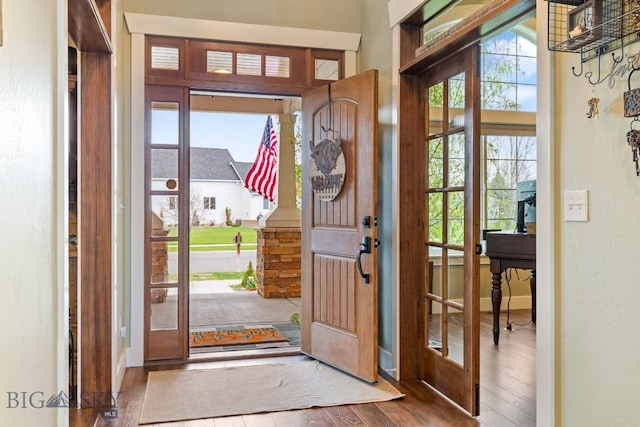 754 Milestone Dr, Belgrade, MT 59714 - foyer featuring wood finished floors