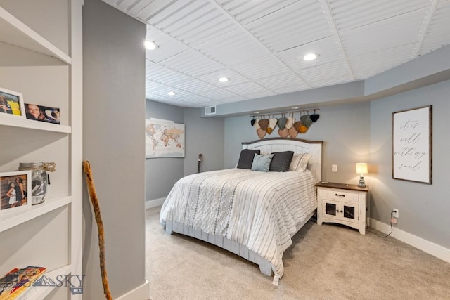 754 Milestone Dr, Belgrade, MT 59714 - bedroom with light colored carpet, baseboards, and recessed lighting