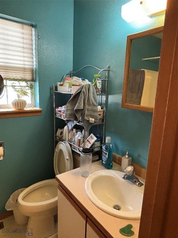 303 Treasure, Bozeman, MT 59718 - bathroom featuring vanity and toilet