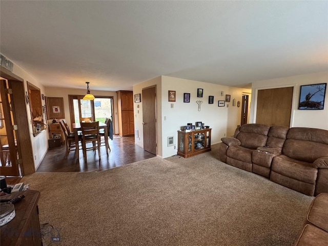 105 Country Club Ln, Butte, MT 59701 - living room with dark colored carpet