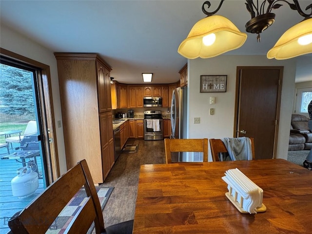 105 Country Club Ln, Butte, MT 59701 - dining area featuring dark wood finished floors
