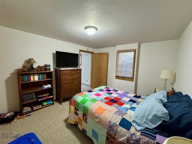 105 Country Club Ln, Butte, MT 59701 - carpeted bedroom with a textured ceiling