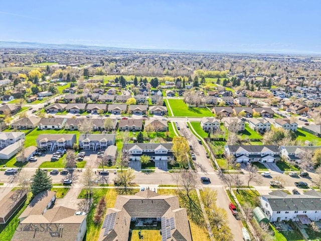 aerial perspective of suburban area
