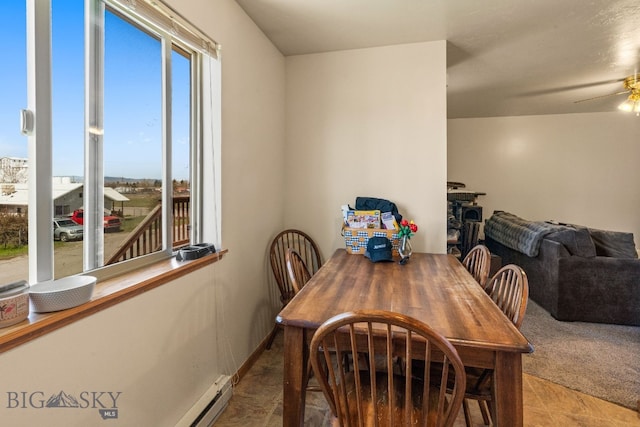 500/502 Idaho St, Belgrade, MT 59714 - dining area featuring a ceiling fan