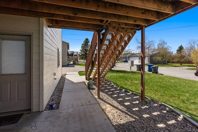 500/502 Idaho St, Belgrade, MT 59714 - view of patio / terrace with stairway