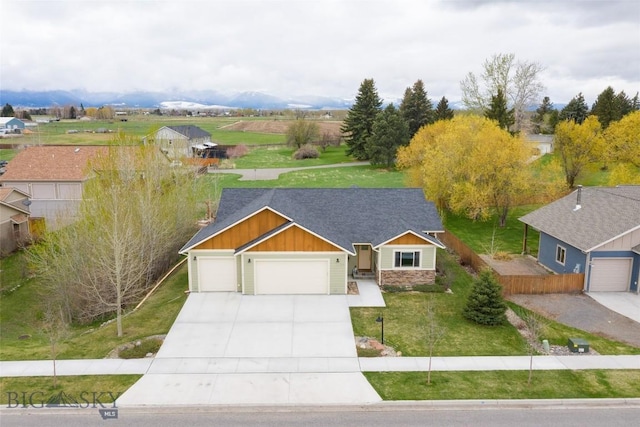 view from above of property