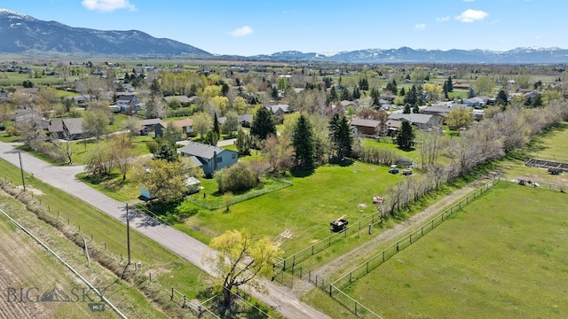 3450 W Hollyhock Dr, Belgrade, MT 59714 - aerial perspective of suburban area with a mountain backdrop