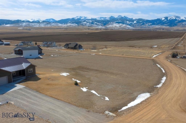 overview of rural landscape featuring mountains