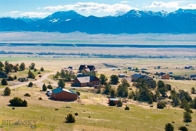 101 Deerfoot Trl, Ennis, MT 59729 - overview of rural landscape featuring a mountain backdrop