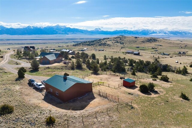 101 Deerfoot Trl, Ennis, MT 59729 - overview of rural landscape featuring a mountain backdrop